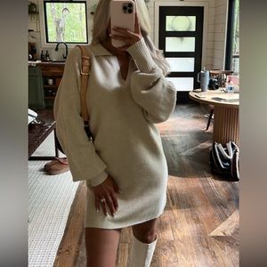 Collared Sweater Dress from These Three Boutique
